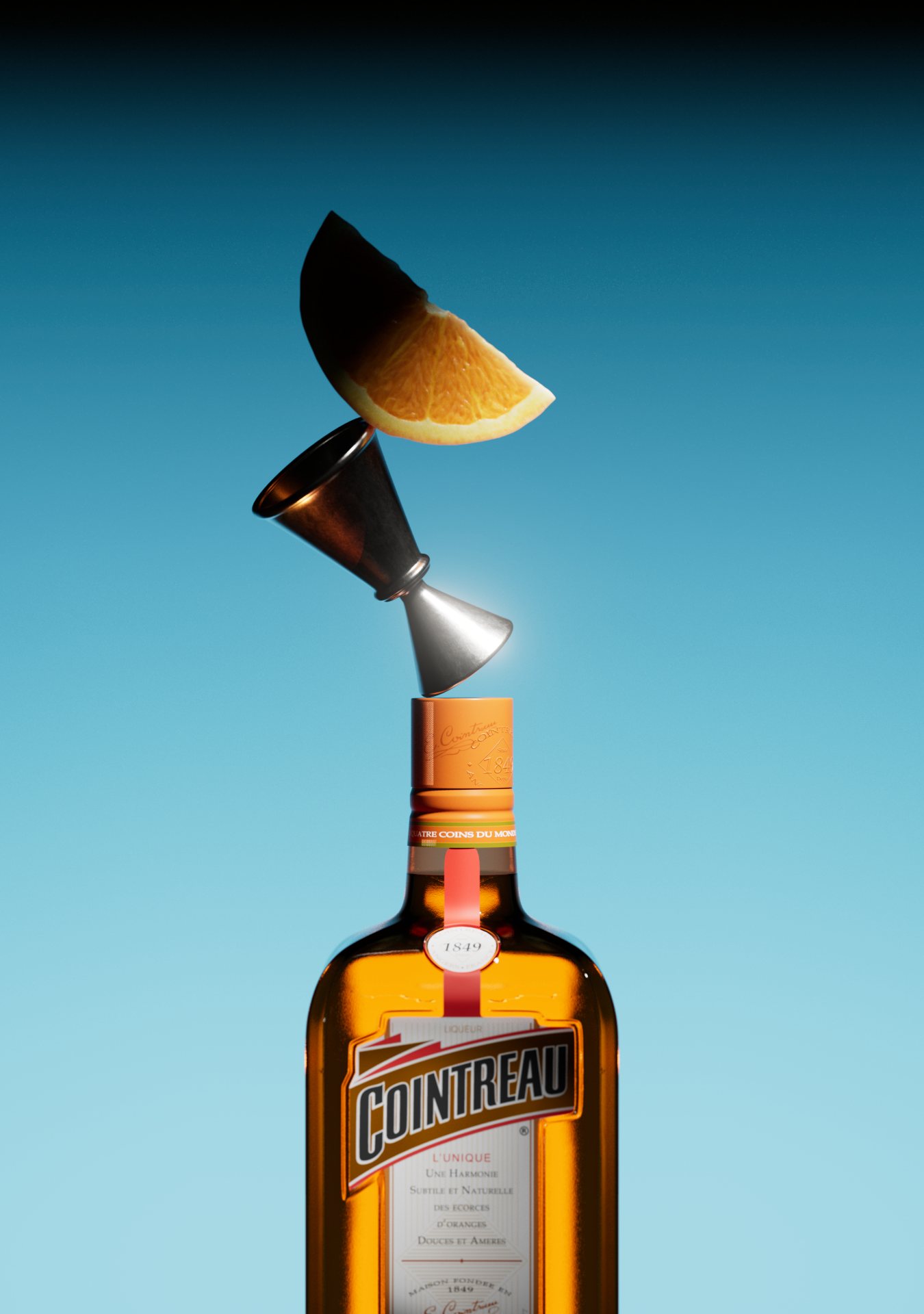 Cointreau – rnd Orange Slice Splash